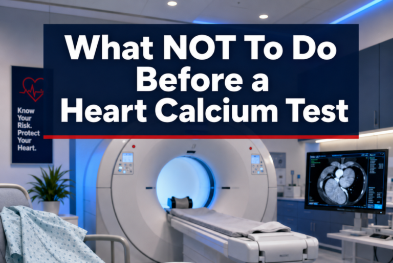 What Not to Do Before a Heart Calcium Test?