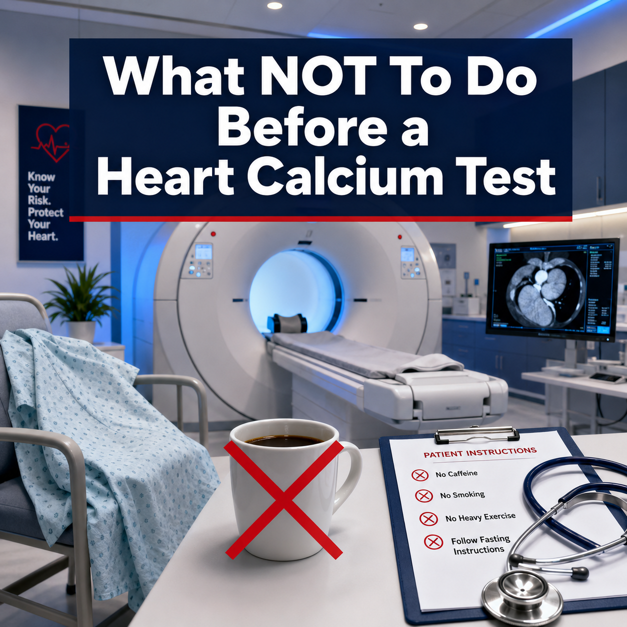 What Not to Do Before a Heart Calcium Test?