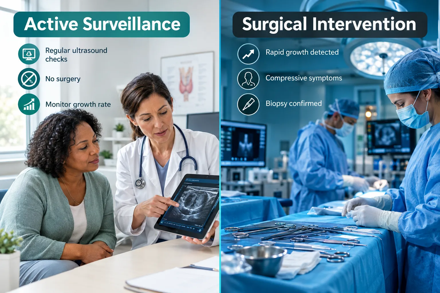 The Role of Biopsy, Molecular Testing, and Active Surveillance